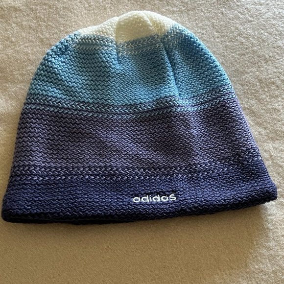 Nwot Womens Adidas Beanie Hat Purple 